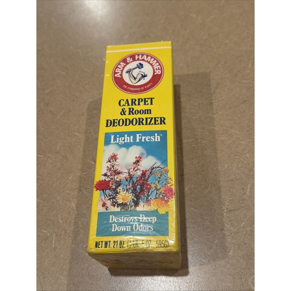 Vintage Sealed Arm & Hammer Carpet & Room Deodorizer Light Fresh 21 oz Prop NOS